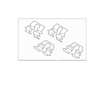 Load image into Gallery viewer, Mitsubishi CLIP SET,RR BRAKE | 4605A818
