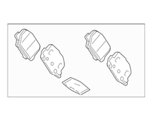 Load image into Gallery viewer, Mitsubishi PAD SET,RR BRAKE | 4605B916

