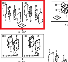 Load image into Gallery viewer, Mitsubishi SHIM SET,FR BRAKE | 4605B992
