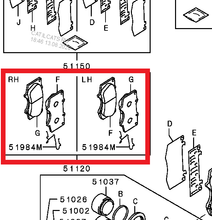 Load image into Gallery viewer, Mitsubishi PAD SET,FR BRAKE | 4605B993
