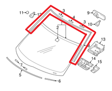 Load image into Gallery viewer, Mitsubishi MOULDING,WINDSHIELD | 6107A041

