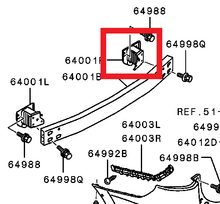 Load image into Gallery viewer, Mitsubishi REINFORCEMENT,RR BUMPER,RH | 6410B896
