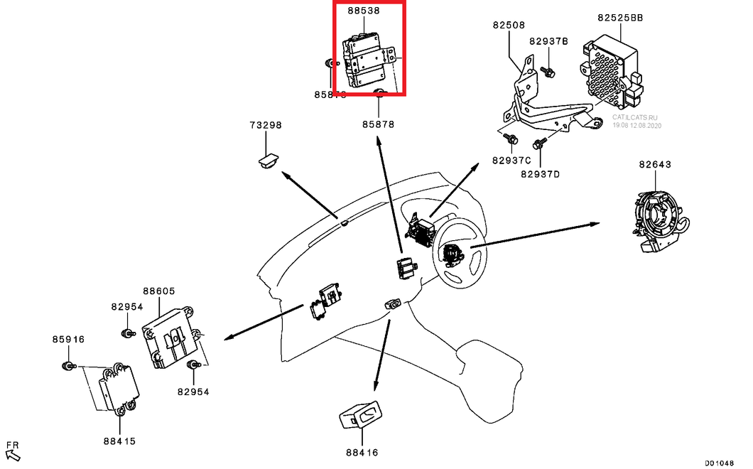 Mitsubishi CONTROL UNIT,CLEARANCE WAR | 8638A146