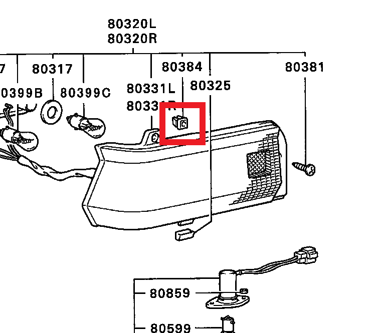 Mitsubishi GROMMET,SCREW (5) | MB133281