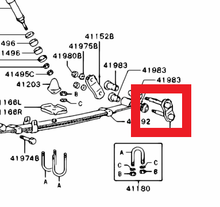 Load image into Gallery viewer, Mitsubishi SHACKLE,R/SUSP SPRING | MB584586
