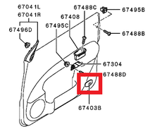 Load image into Gallery viewer, Mitsubishi CAP,RR DOOR TRIM | MN179297HA

