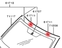 Load image into Gallery viewer, Mitsubishi STOPPER,WINDSHIELD GLASS | MR462285
