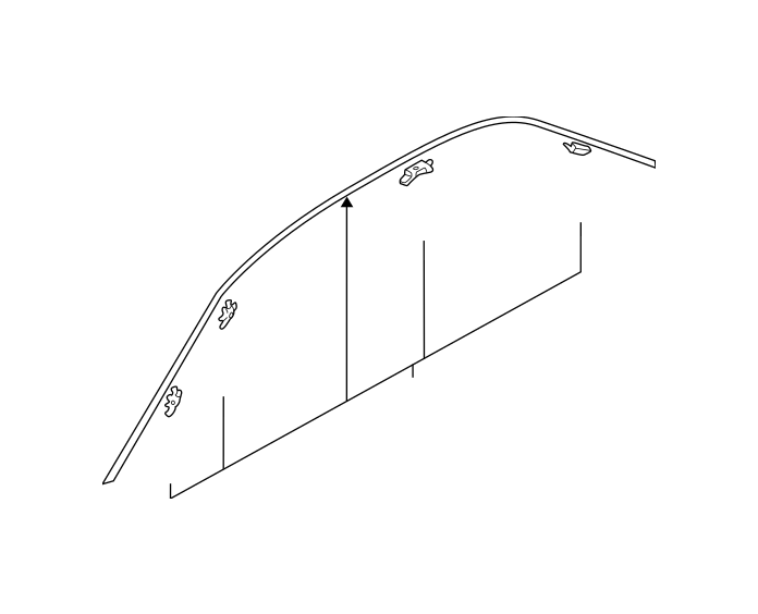Mitsubishi MOULDING,DRIP,RH | MR520288